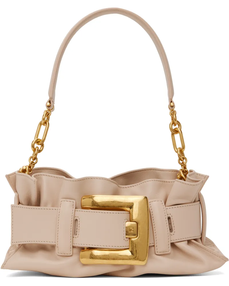 Balmain Beige Mini Anthem Bag 0pa