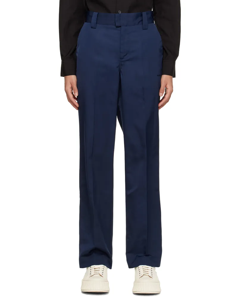 Soulland Navy Everet Trousers Navy