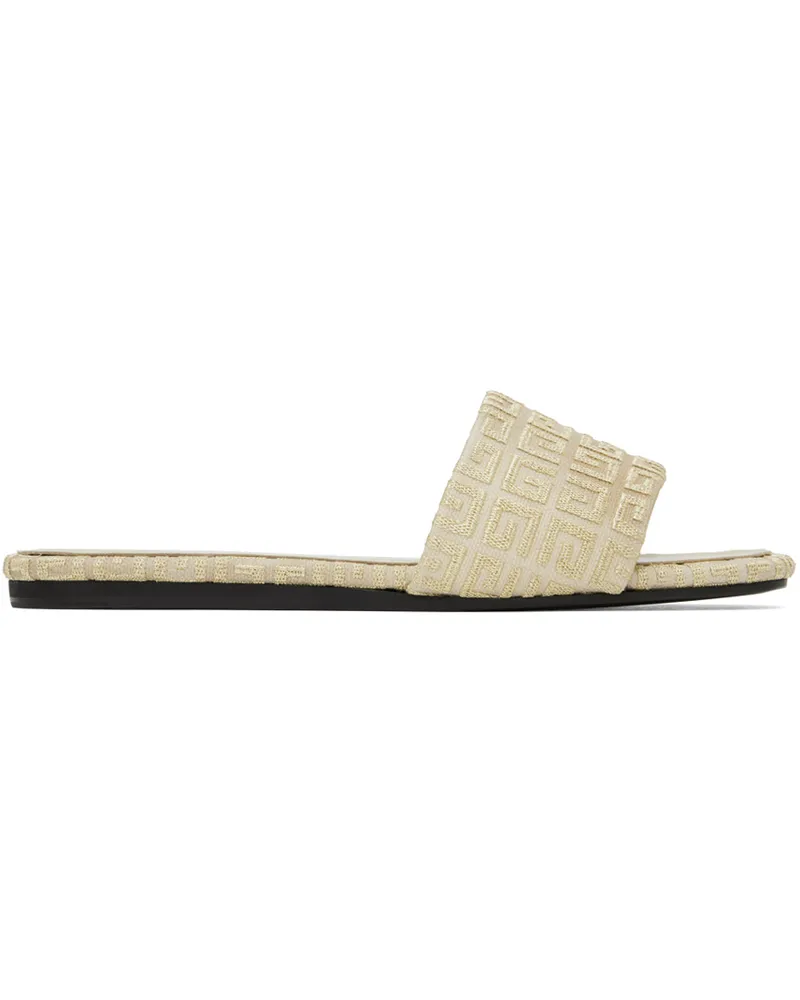 Givenchy Beige & Gold 4G Sandals 769