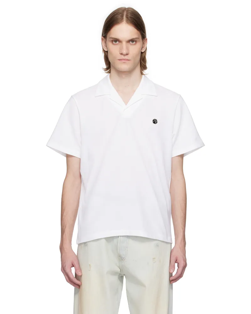 AMBUSH White Logo Polo White