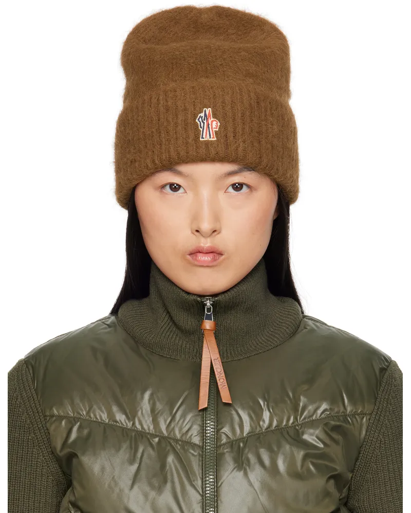 Moncler Brown Alpaca & Wool Beanie 245