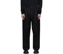 Black Zip Panel Trousers