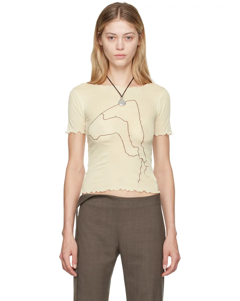 Baserange Off-White Aroostook T-Shirt Undyed