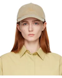 Totême Beige Embroidered Cap Travertine