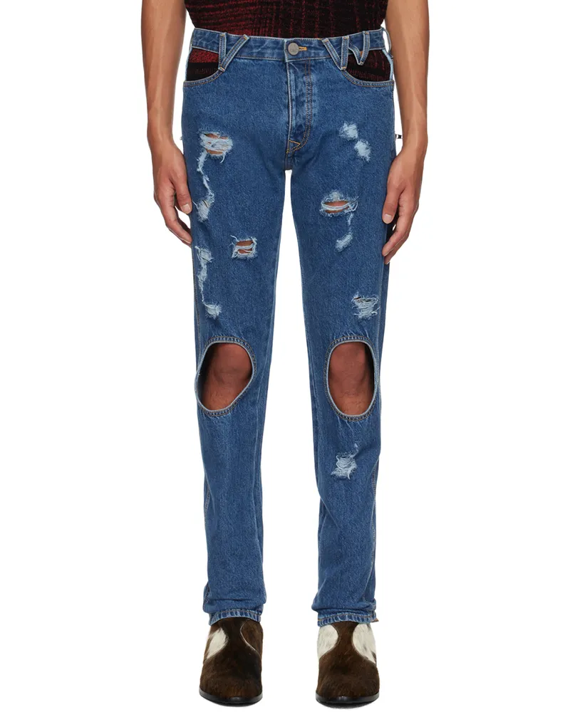 Vivienne Westwood Blue Cut Out Peppe Jeans 233-w00o1-k406de