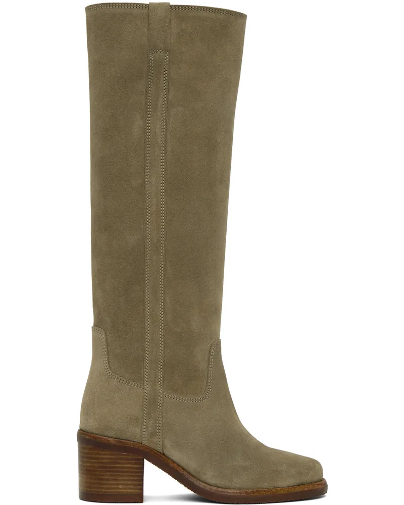 Isabel Marant Taupe Seenia Tall Boots 50ta