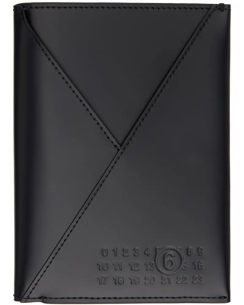 Maison Margiela Black Calfskin Passport Holder T8013