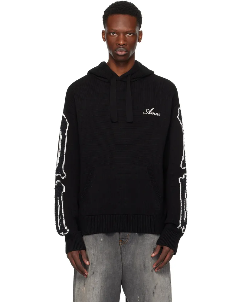 Amiri Black Bones Hoodie Black