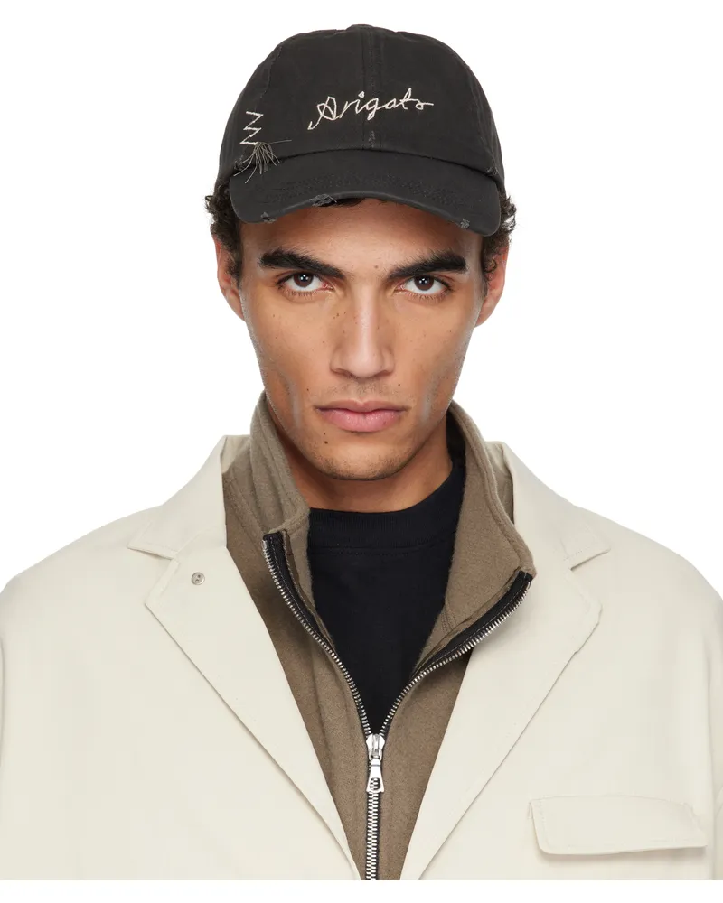 Axel Arigato Black Seam Distressed Cap Black