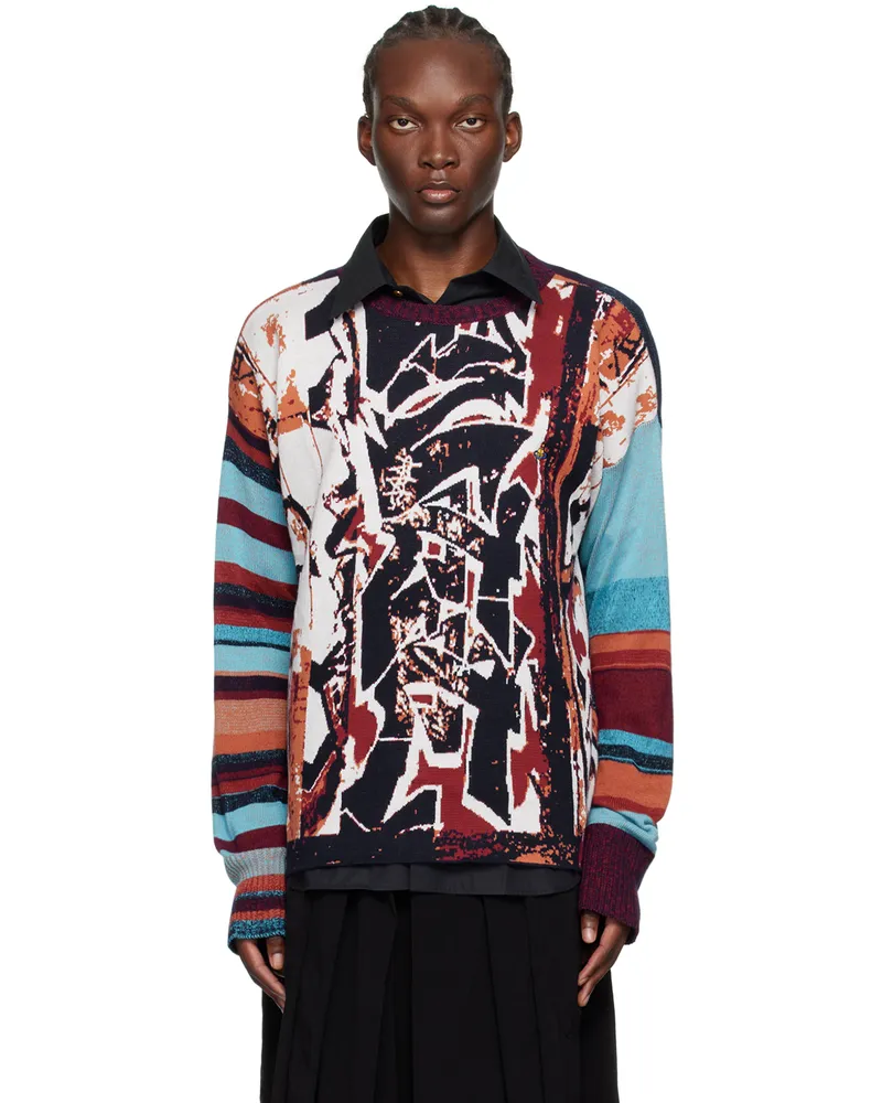 Vivienne Westwood Red Graffiti Sweater Aw24-graffiti