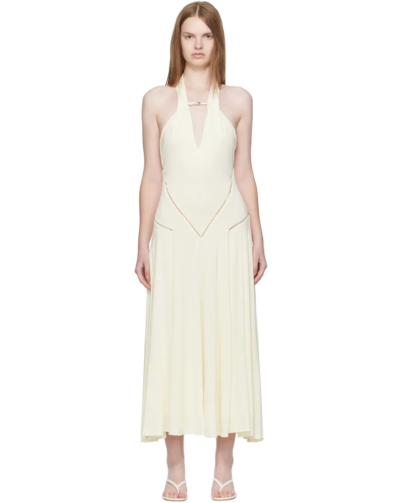 Paris Georgia Off-White Ken Maxi Dress Bone