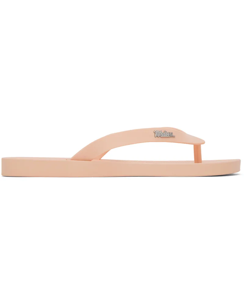 Melissa Pink Sun Long Beach Flip Flops Aj700