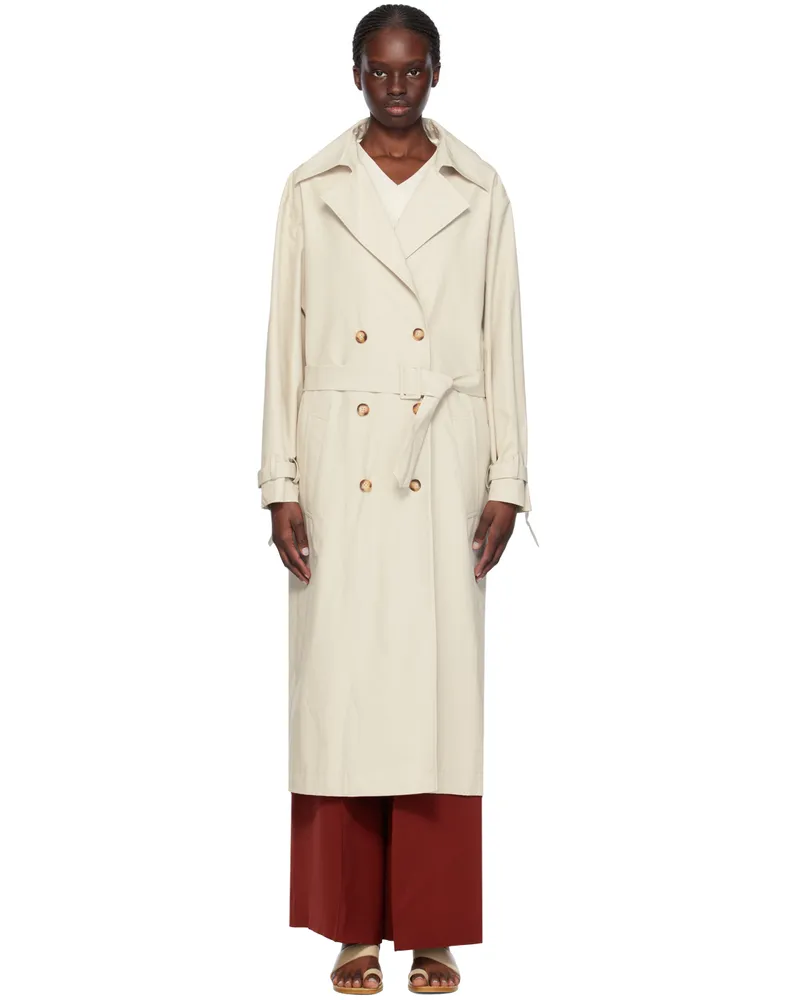La Collection Off-White Alex Trench Coat Beige