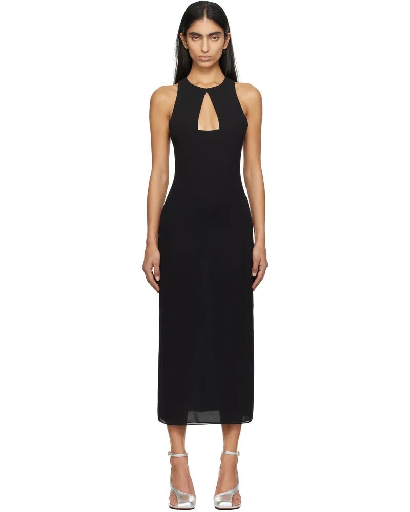 16ARLINGTON Black Spyri Midi Dress Nero