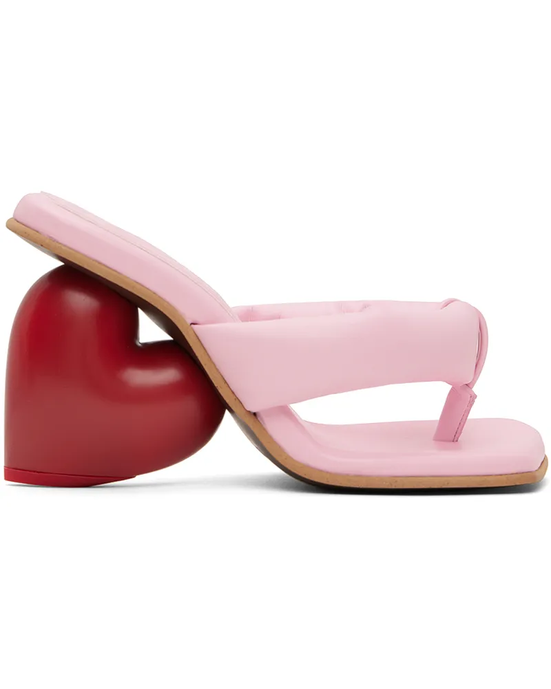 YUME YUME Pink & Red Love Mules Gum