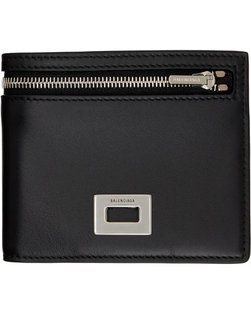 Balenciaga Black Rodeo Square Folded Wallet 1000