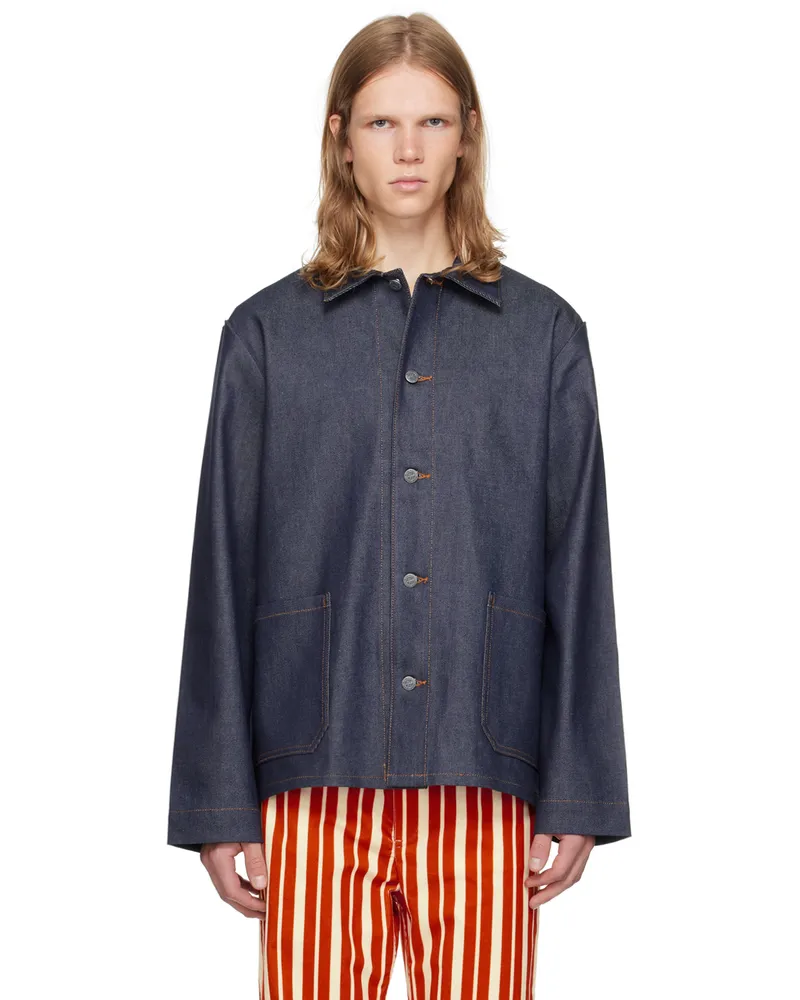 A.P.C. Indigo Kerlouan Denim Jacket Iai