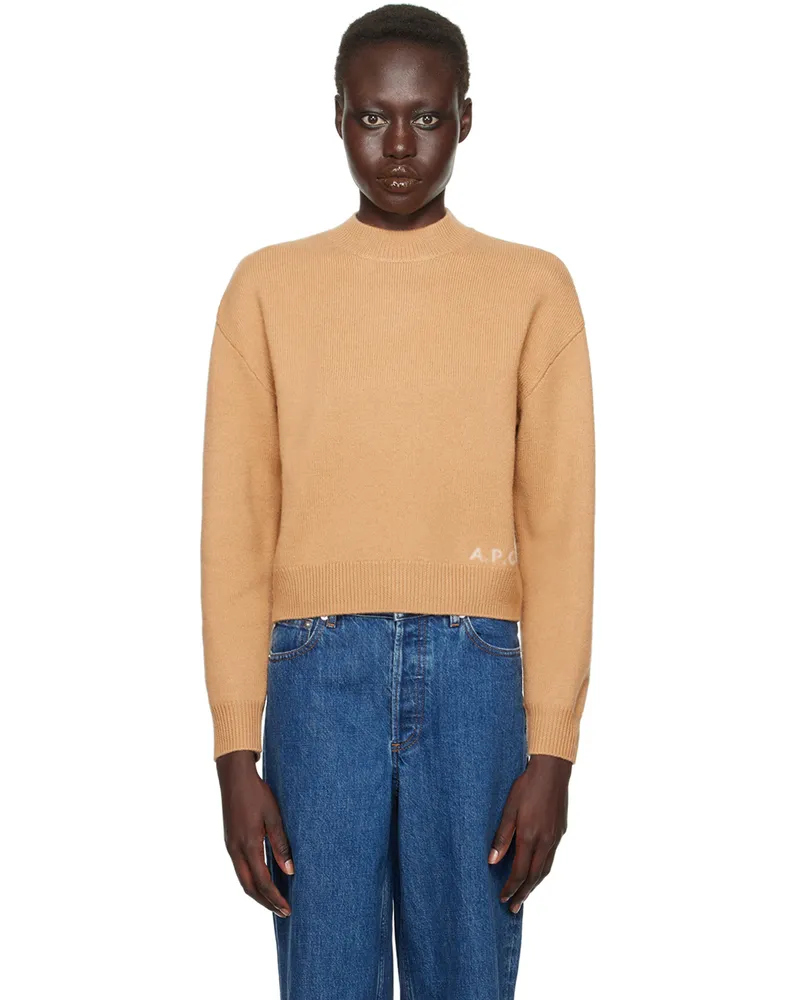 A.P.C. Tan Esther Sweater Cab