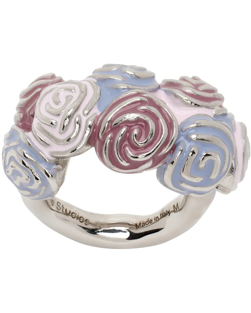 Acne Studios Silver Artepa Ring Dusty