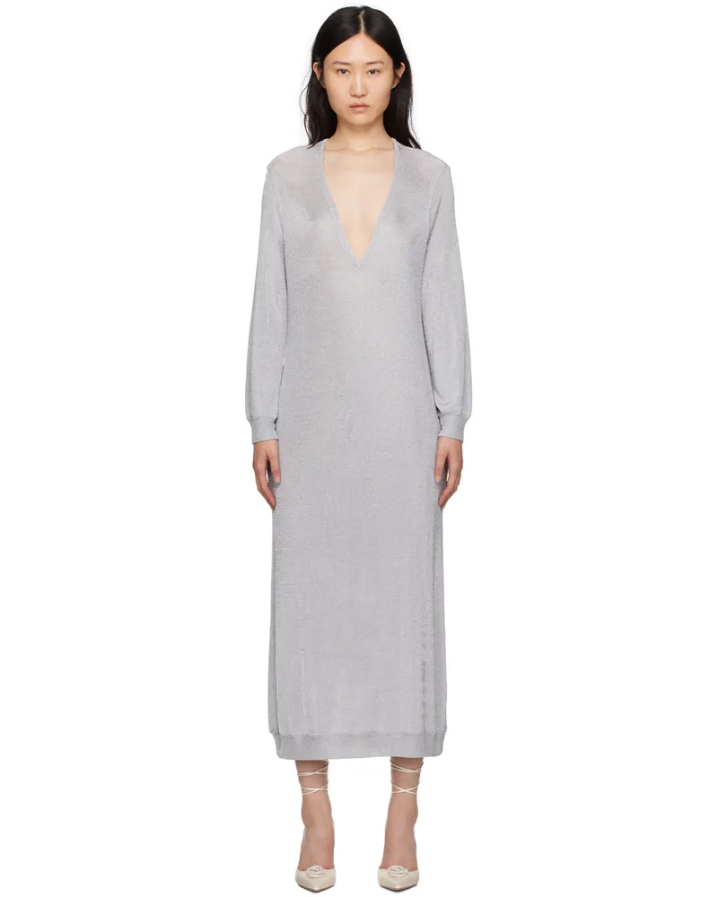 Interior Silver 'The Croft' Maxi Dress Silver