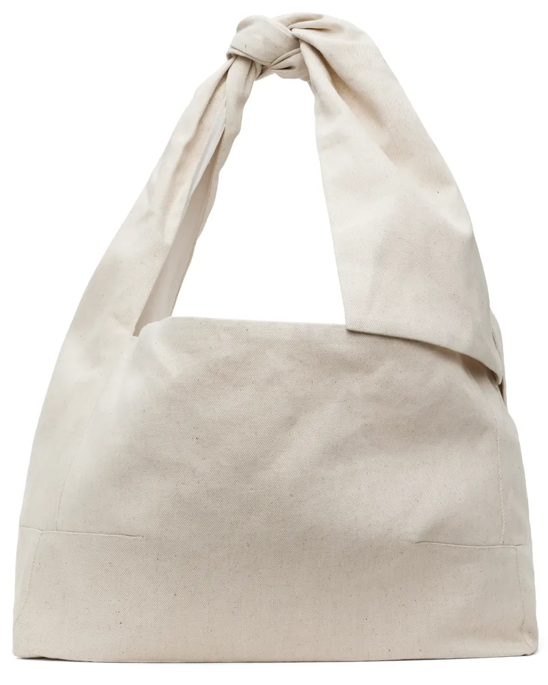 Omar Afridi Off-White Knotted Lidia Tote Ivory