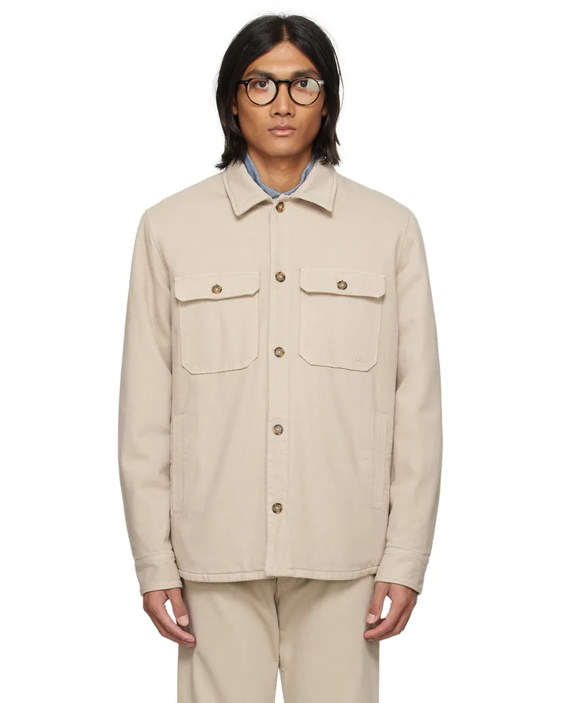 A.P.C. Taupe Alessio Jacket Bae