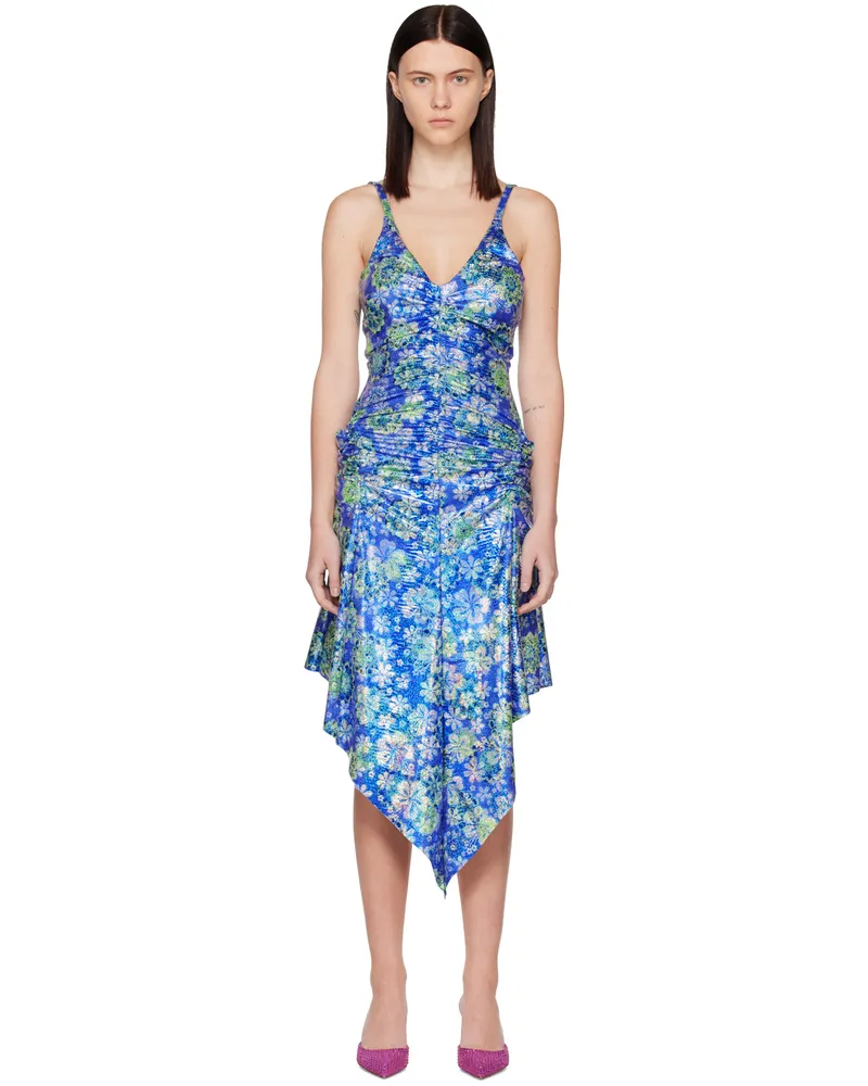 ABRA Blue Floral Minidress Multi