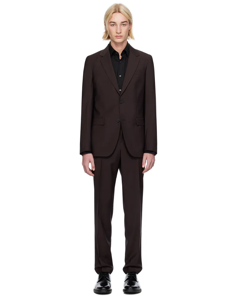 HUGO BOSS Purple Slim-Fit Suit 651-dark