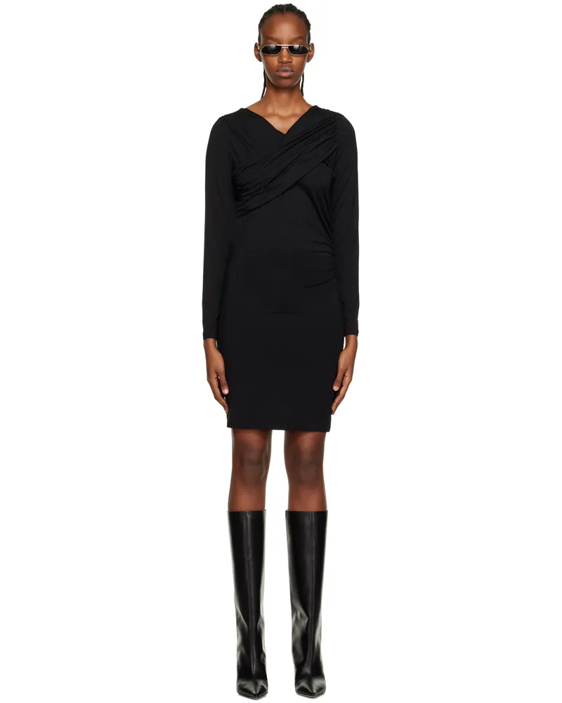 Han Kjøbenhavn Black Crossed Minidress Black