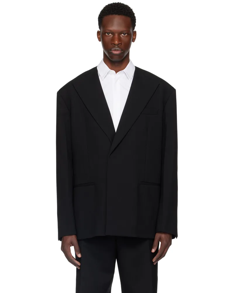 Jil Sander Black Tailored Blazer 001