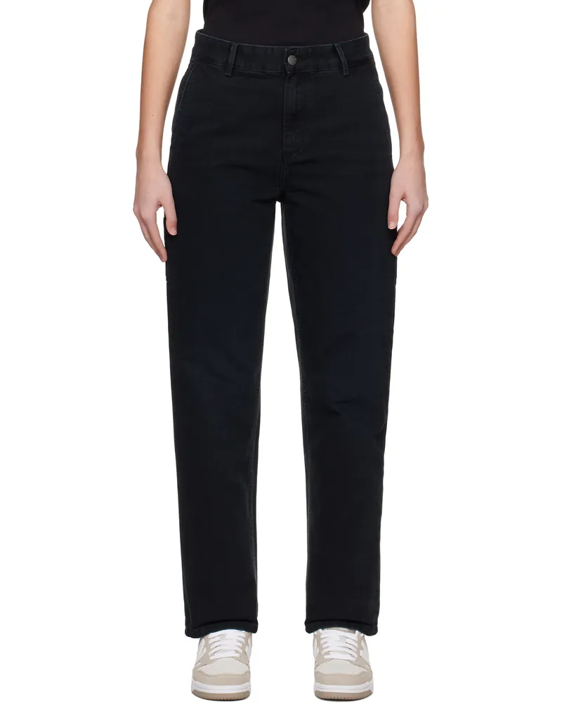 Carhartt WIP Black Pierce Trousers Stone