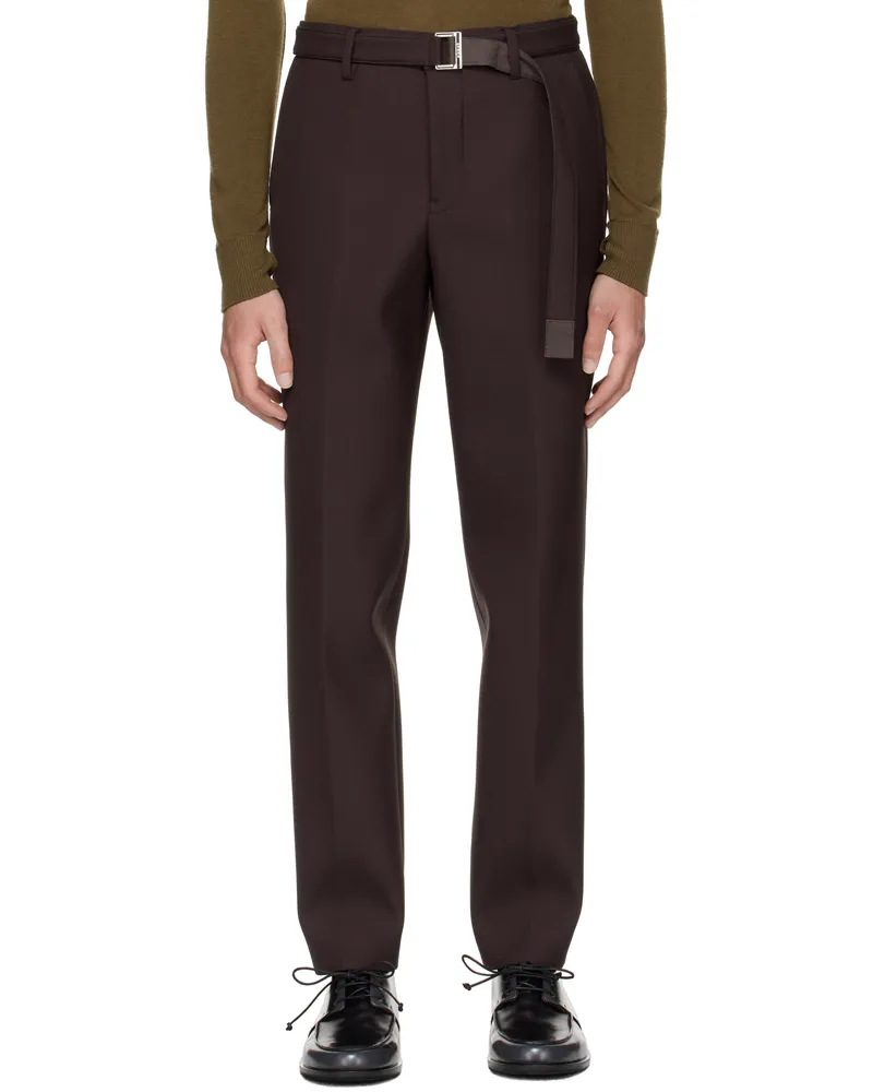 Sacai Brown Suiting Trousers 601