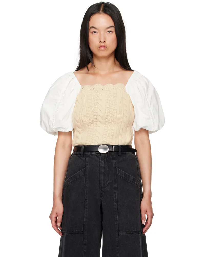 Sea Beige Devana Blouse Cream
