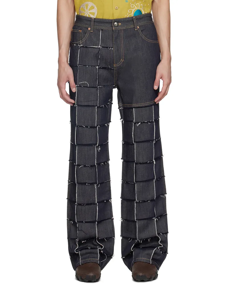 Andersson Bell Indigo New Patchwork Jeans Indigo