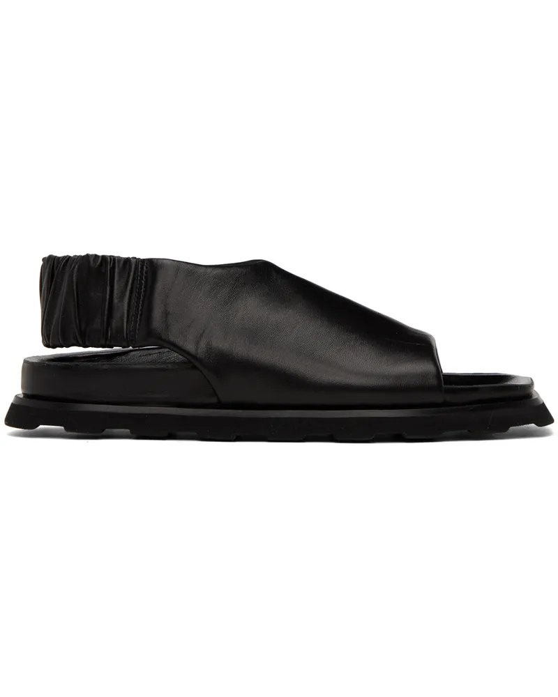 Proenza Schouler Black Slingback Fuss Sandals 001