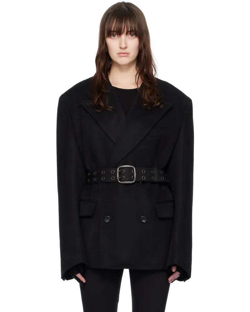 Junya Watanabe Black Belted Blazer 1
