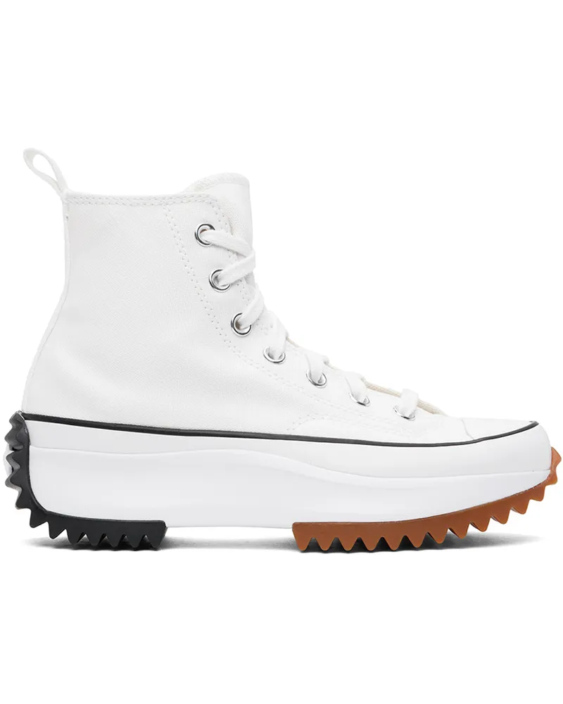 Converse White Run Star Hike High Top Sneakers White