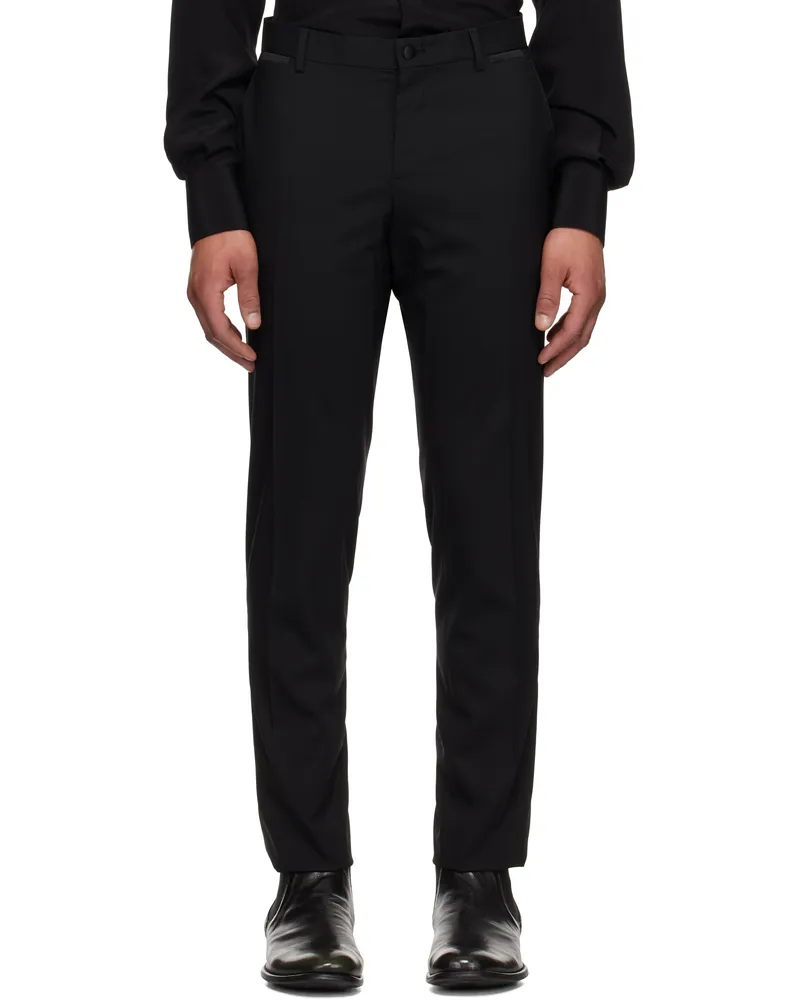 Dolce & Gabbana Black Continuativo Nero Trousers Nero