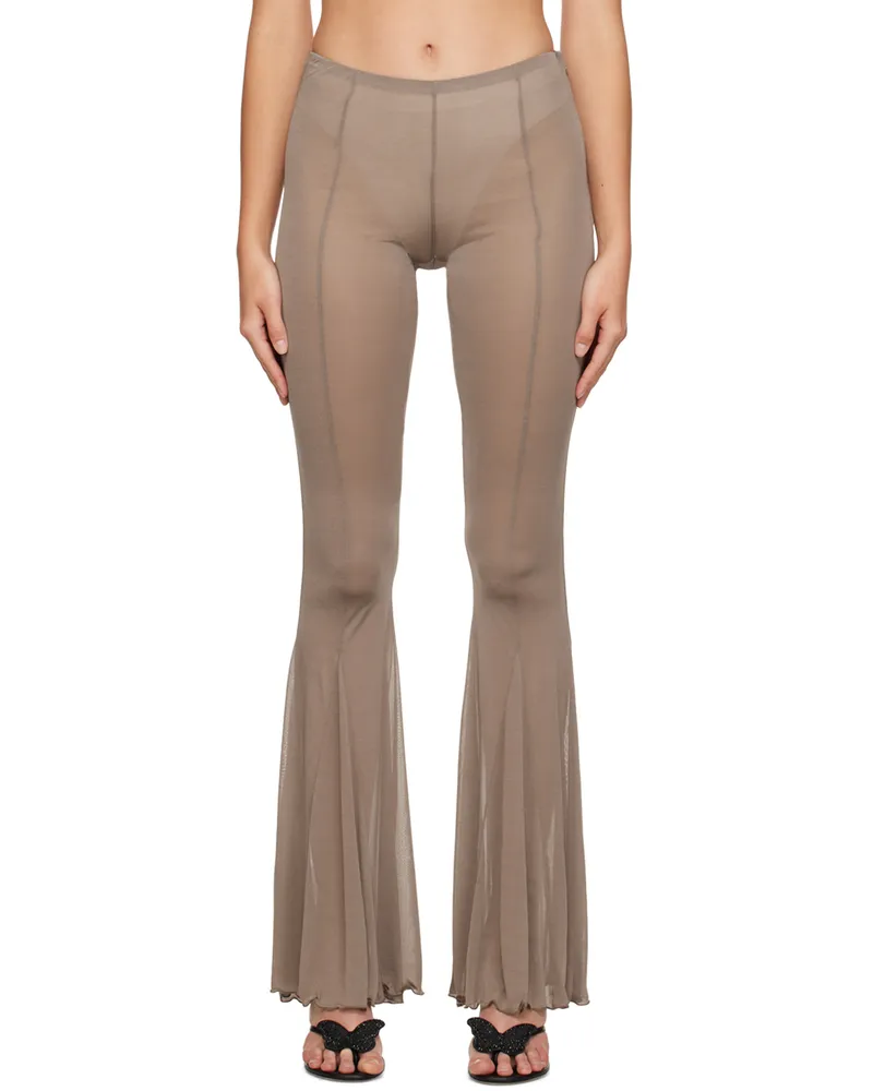 Blumarine Taupe Flare Trousers N0811
