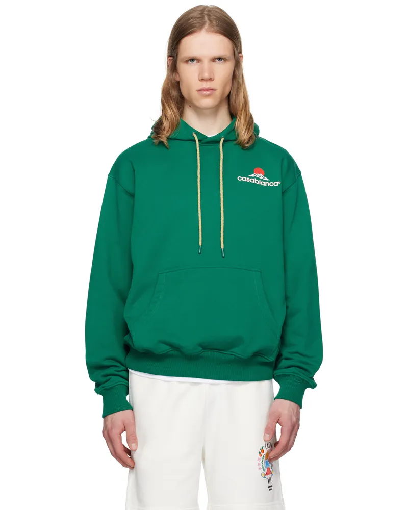 Casablanca Paris Green Montagne Hoodie Casablanca