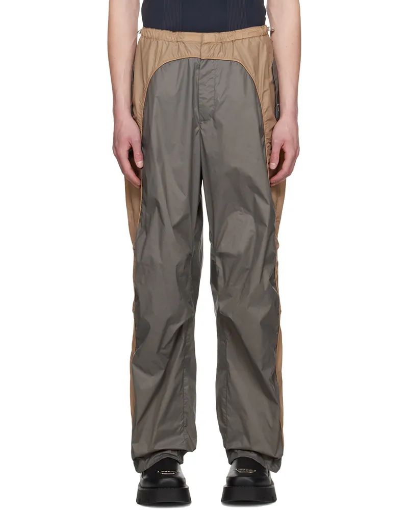 MISBHV Beige Jordan Barrett Edition Paneled Track Pants Beige
