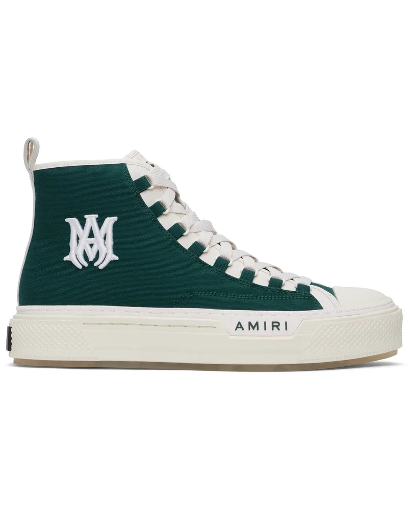 Amiri Green 'MA' Court Hi Sneakers Evergreen