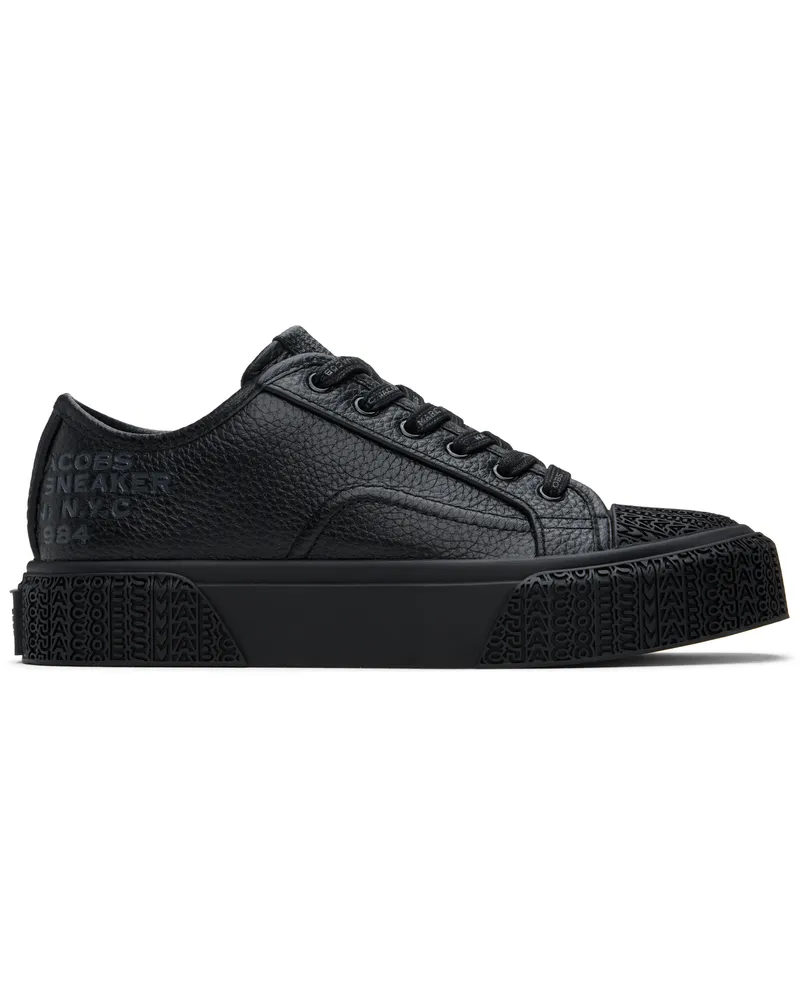Marc Jacobs Black 'The Leather' Sneakers 001