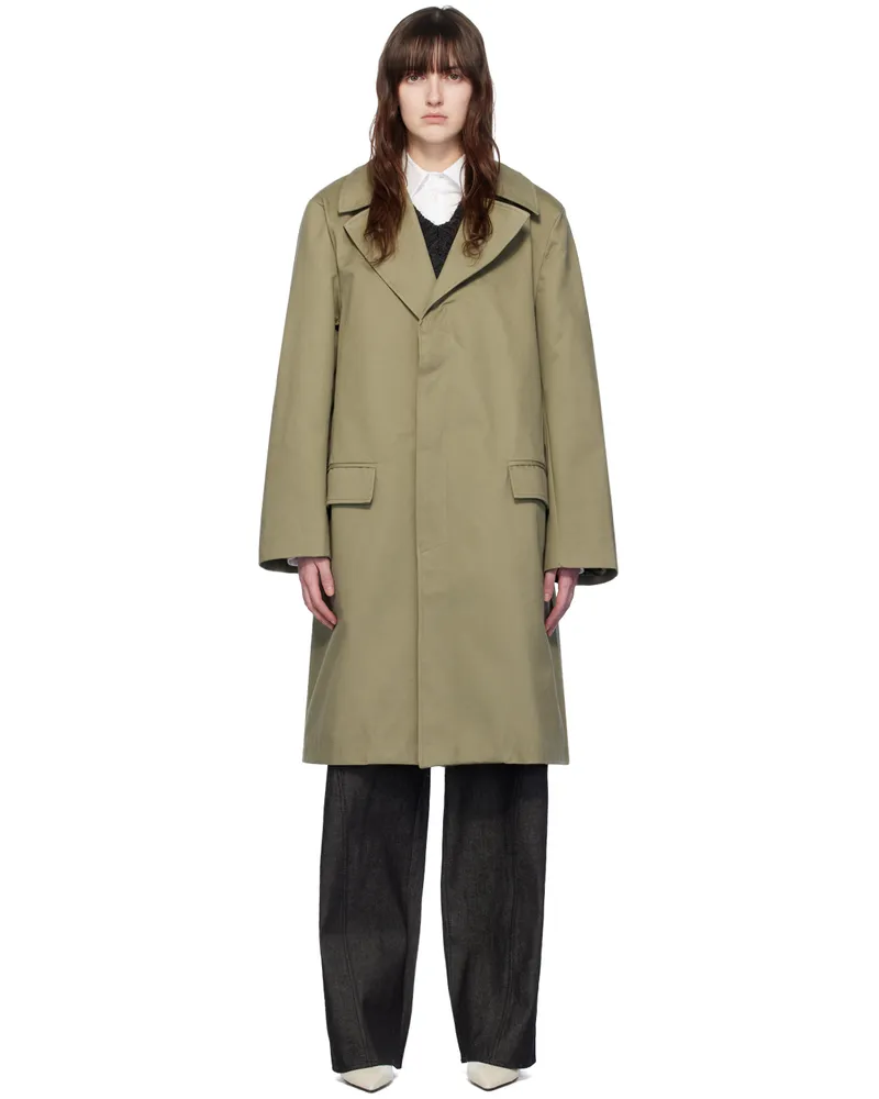 Elleme Khaki Button Coat Khaki