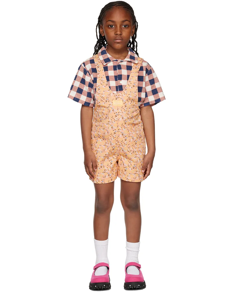 Barbour Kids Orange Heidi Romper Mi11