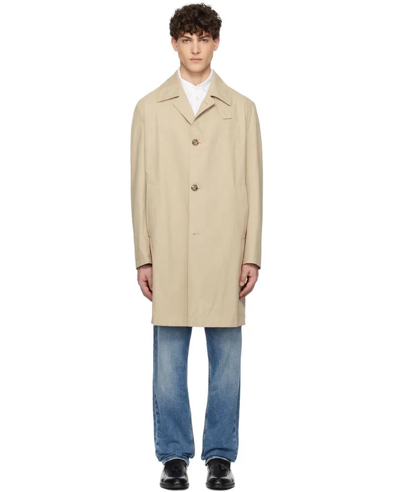 HUGO BOSS Beige Classic-Fit Coat 275-light