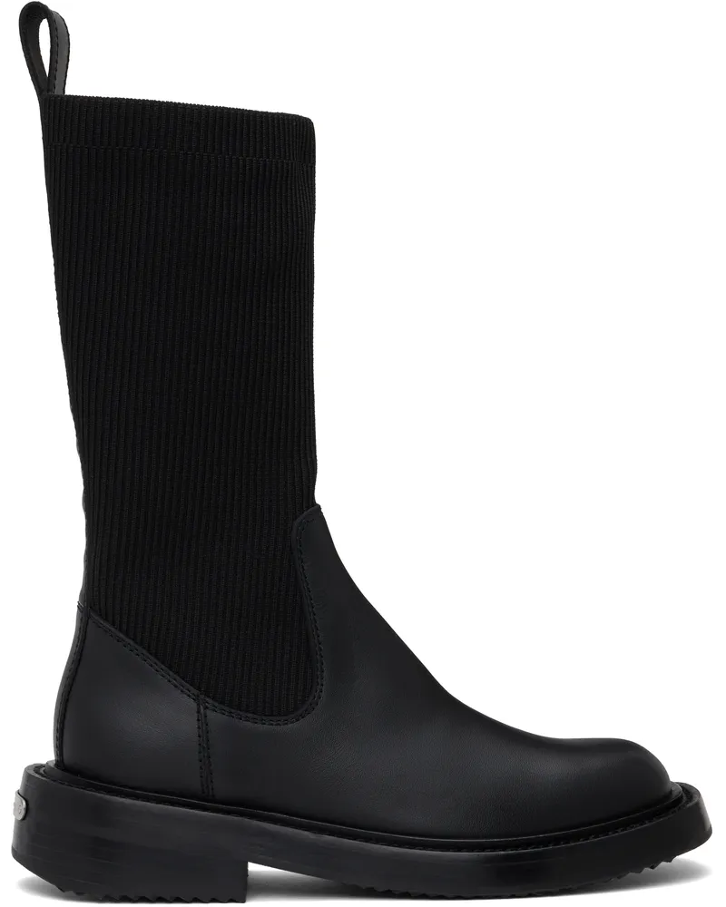 Alexander Wang Black Detroit Sock Boots Black