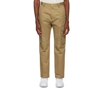 Brown Zip Cargo Pants