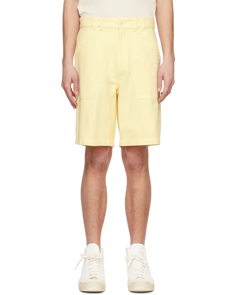 A.P.C. Yellow Parker Denim Shorts Dab