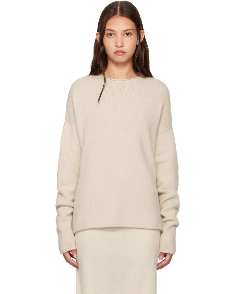 Lauren Manoogian Beige Soft Sweater A07